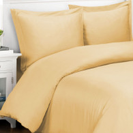 Original Bliss Signature Classic 100% Bamboo Duvet Cover and Sham Set. 400 thread count and durable twill weave. Comes in 4 sizes and 14 colors. Color shown in  Butterscotch.