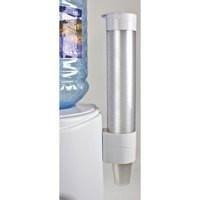 CW Office ValueX Water Cup Dispenser, wall-mounted water cup dispenser with a sleek silver design.