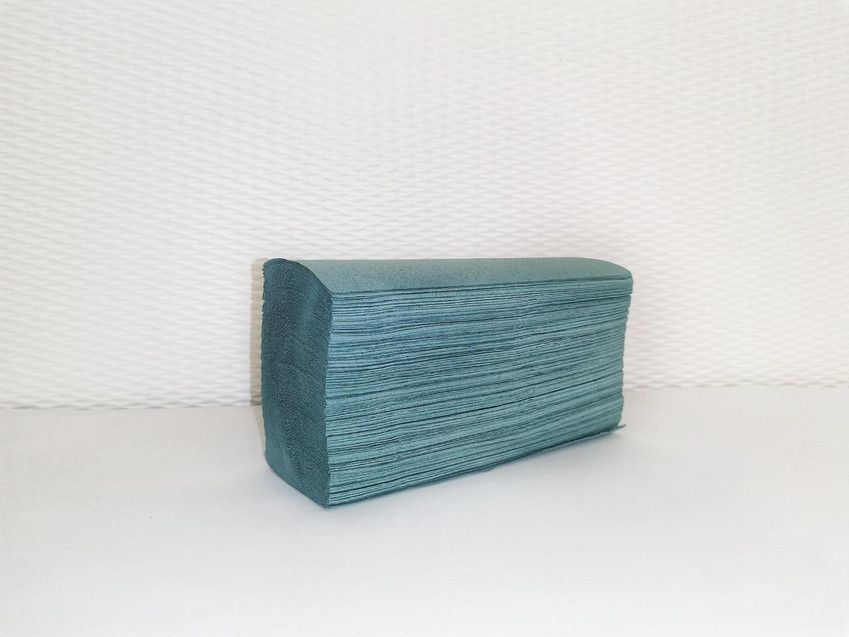 CW Office ValueX Z Fold Hand Towel 1 Ply BL PK3000, a stack of blue single-ply folded hand towels for office or commercial use.