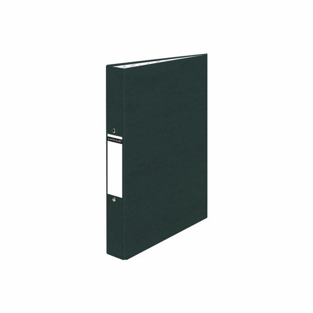 CW Office ValueX Ringbinder POB A4 BK BX10, black A4-sized ringbinder for office organization with a sturdy spine and label holder.