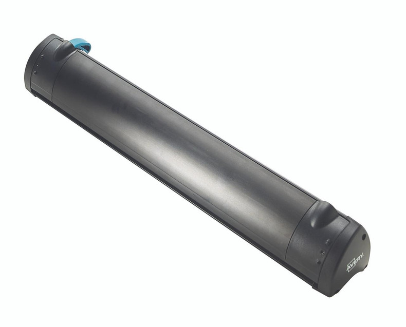 CW Office Avery Compact Trimmer A3 Cutting Length 425mm Black/Teal A3CT, a large black and teal paper trimmer with a long cutting length, designed for precise cutting of A3-sized documents.