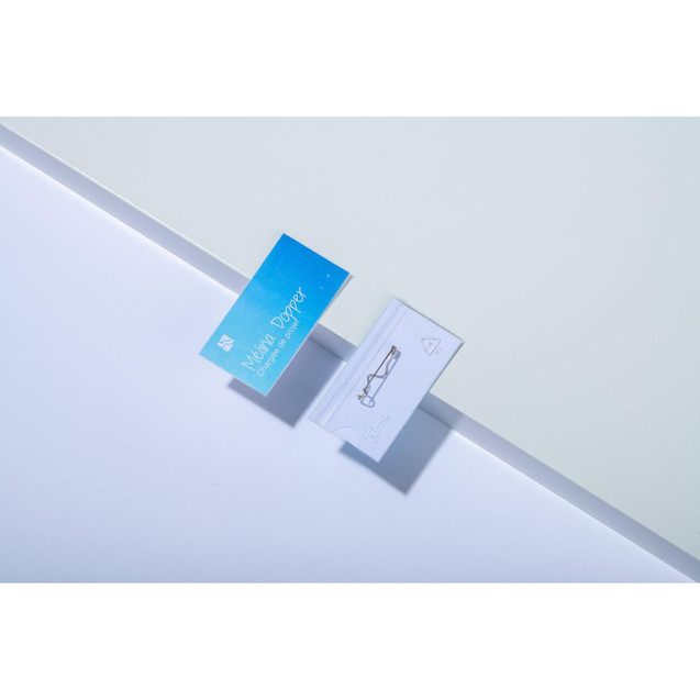 CW Office Avery Microperforated Printable Inserts 75mm x 40mm, all printers compatible, 240 labels, 20 sheets, L4726-20, displayed on white surface with label backing and paper clip.