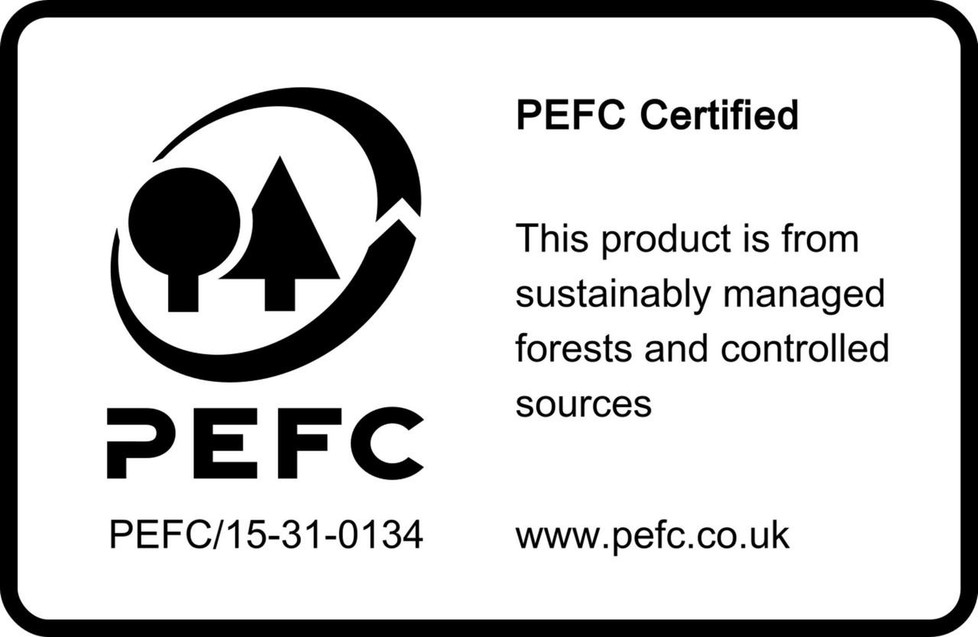 Post-it Notes 38x51mm Canary Yellow Promo Pack 100 Sheets per Pad (Pack 18 + 6 Free) - 7100317764, image of a PEFC certified eco-friendly note pad with forest sustainability logo.