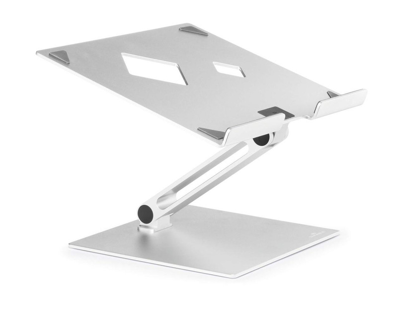 CW Office Durable Laptop Stand Rise, sleek adjustable metal laptop riser with sturdy base and ergonomic design.