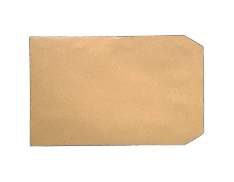 CW Office C5 Envelopes Plain Self Seal 80gsm Manilla, close-up of a single manilla envelope with self-sealing flap on a white background.