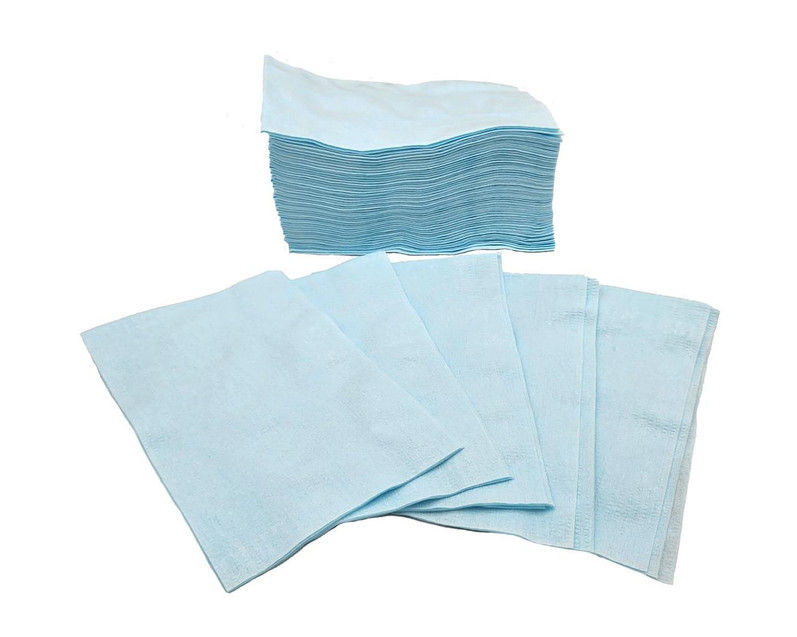 CW Office Wyptex Plus Blue Cloth Pack of 50, a set of blue cloths and paper towels for cleaning and wiping purposes.