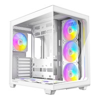 ANTEC Constellation C5 White ARGB Case, 270' Full-View Tempered Glass, Dual Chamber, Support Back-Connect Motherboards