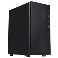 CIT Silent ES Black Mid-Tower Low Noise Computer Case with 2 x 120mm PWM Cooling Fans Included Sound Dampening Material