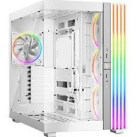 Various be-quiet! Light Base 900 FX, White, Full Tower E-ATX Case with Massive ARGB LED Strip and Full Windowed Design, showcasing a sleek and spacious interior for high-performance PC building.