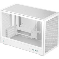 DeepCool CH260 White Micro-ATX Case, High-Airflow Compact PC Case with Tempered Glass Panel, USB-C Port, Supports 360mm Radiator, ATX PSU