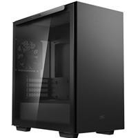 Various DeepCool MACUBE 110 Case, black micro tower with tempered glass side panel, featuring 2 x USB 3.0 ports, suitable for home and business use, compatible with Micro ATX and Mini-ITX motherboards.