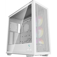 DeepCool Morpheus Case, Gaming, White, Full Tower, 4 x USB 3.0 / 1 x USB Type-C, Tempered Glass Side Window Panel, 1x 420mm ARGB side fan