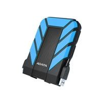 Various Adata HD710 Pro Durable 1TB USB 3.1 Portable External Hard Drive, blue color with rugged IP68 waterproof, shockproof, and dustproof design.