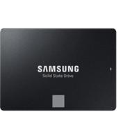 Various Samsung 870 EVO (MZ-77E500B/EU) 500GB 2.5 Inch SSD, Sata 3 Interface, Read 560MB/s, Write 530MB/s, 5 Year Warranty, showing a black solid state drive with Samsung branding on the front.
