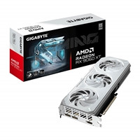 Gigabyte Radeon RX 9060 XT GAMING ICE OC 16GB GDDR6 Graphics Card, 2048 Streams, 3320 MHz Boost Clock, Triple Fan, RGB