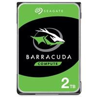 Seagate BarraCuda ST2000DM008 2TB 3.5-inch internal hard drive, front view showing green and black label with Seagate logo and product details