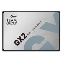 Various Team GX2 256GB 2.5 Inch SATA 3 SSD, image of solid state drive with specifications including 500MB/s read speed, 400MB/s write speed, and 3-year warranty