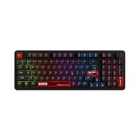 Various Marvo Scorpion KG937 Arma 98 Wired Hot Swappable Mechanical Backlit UK Layout Gaming Keyboard, showing a colorful backlit gaming keyboard with RGB lighting and mechanical keys.