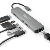 Plugable USBC-7IN1E Portable USB-C Ethernet Docking Station