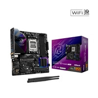 ASRock B850M Riptide WiFi AMD AM5 Socket Motherboard, Micro-ATX, 4x DDR5 Slots, 3x M.2 Sockets, Fitted I/O Shield, 2.5GbE LAN, Wi-Fi 7