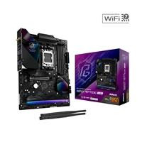 Various ASRock B850 Riptide WiFi PHANTOM GAMING AMD AM5 Socket Motherboard, ATX form factor, with 4 DDR5 RAM slots, 4 M.2 SSD sockets, fitted I/O shield, and 2.5GbE LAN port.