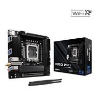 Various ASRock B860I WiFi Intel 1851 Socket Motherboard, Mini-ITX form factor with black and silver design, featuring 2 DDR5 RAM slots, 2 M.2 slots, 2.5GbE and 1GbE LAN ports, and Wi-Fi 6E module.