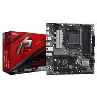 Various ASRock B550M Phantom Gaming 4 AMD AM4 Socket Motherboard, Micro-ATX with 4 DDR4 RAM slots, dual M.2 SSD slots, GbE LAN, DisplayPort, HDMI ports, and PCIe slots for gaming and PC building.