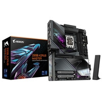 Gigabyte Z890 AORUS MASTER Intel 1851 Socket Motherboard, ATX, 4x DDR5 Slots, 5x M.2 Sockets, Fitted I/O Shield, 10GbE LAN, Wi-Fi 7