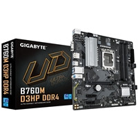 Gigabyte B760M D3HP DDR4 Intel 1700 Socket Motherboard, Micro-ATX, 4x DDR4 Slots, 2x M.2 Sockets, GbE LAN