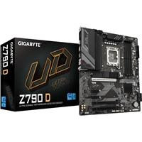 Various Gigabyte Z790 D Ultra Durable Intel 1700 Socket Motherboard, ATX form factor, featuring 4 DDR5 RAM slots, 3 M.2 SSD sockets, 2.5GbE LAN port, DisplayPort, and HDMI port.