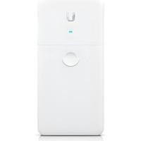 Various Ubiquiti UACC-LRE Long-Range Ethernet Repeater, white rectangular device with LED indicator and connecting port