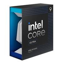 Various Intel Core Ultra 9 285K 24 Core processor, product packaging showing the Intel Core logo and specifications on the box.