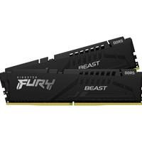 Various Kingston FURY Beast KF560C36BBEK2-64 64GB (2x 32GB) DIMM System Memory, 6000MHz, DDR5, CL36, Black, Intel XMP, AMD EXPO, black RAM modules with white branding and connectors