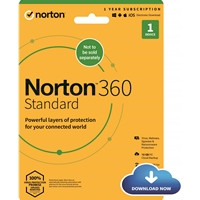 Norton 360 Standard 2022, Antivirus Software for 1 Device, 1-year Subscription, Includes Secure VPN