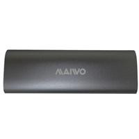 Various Maiwo USB Type-C USB-C 3.2 Gen2 10Gbps SATA/ NVMe M.2 SSD Enclosure, black portable external SSD enclosure with sleek design for high-speed data transfer.
