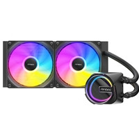 Antec Skeleton 240 ARGB Liquid CPU Cooler, Universal Socket, Black, 240mm Radiator, PWM up to 2000 RPM Cooling Fans