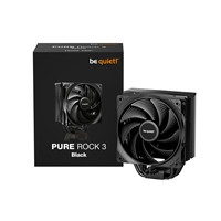 be quiet! Pure Rock 3 CPU Cooler, Universal Socket, Pure Wings 3 PWM Fan, 2000RPM, only 31.2dB(A) at maximum fan speed, 190W TDP