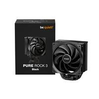 Various be quiet! Pure Rock 3 CPU Cooler, universal socket, with Pure Wings 3 PWM fan operating at 2000 RPM, producing only 31.2dB(A) at maximum fan speed, suitable for 190W TDP, showcasing efficient cooling performance and quiet operation.