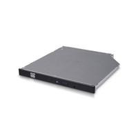 Various Hitachi-LG GUD1N 6x DVD-RW Internal OEM Slim Optical Drive, top view of the 9.5mm slim optical disc drive for computers.