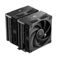 Various DeepCool AK620 G2 DIGITAL NYX Dual Tower CPU Cooler, black, with 2 x 120mm fans, 6 advanced copper heatpipes, compatible with Intel and AMD processors.