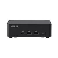 Various ASUS NUC 14 Pro Barebone Kit, compact mini PC with black casing showing multiple ports including USB and HDMI.