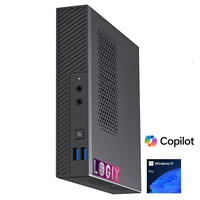 LOGIX 14th Gen Intel i5 10 Core 4.70GHz 1 Litre Mini Business / Security PC for Alarm & Door Entry Systems with 16GB RAM, 500GB NVMe SSD