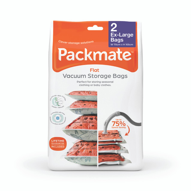 Packmate Flat Vac BAG Set Xl PK2