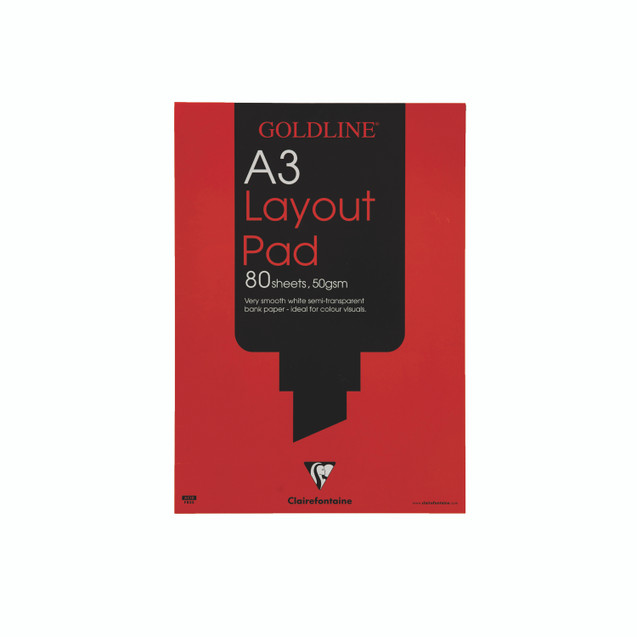 Goldline Layout Pad 50GSM 80 Sh A3