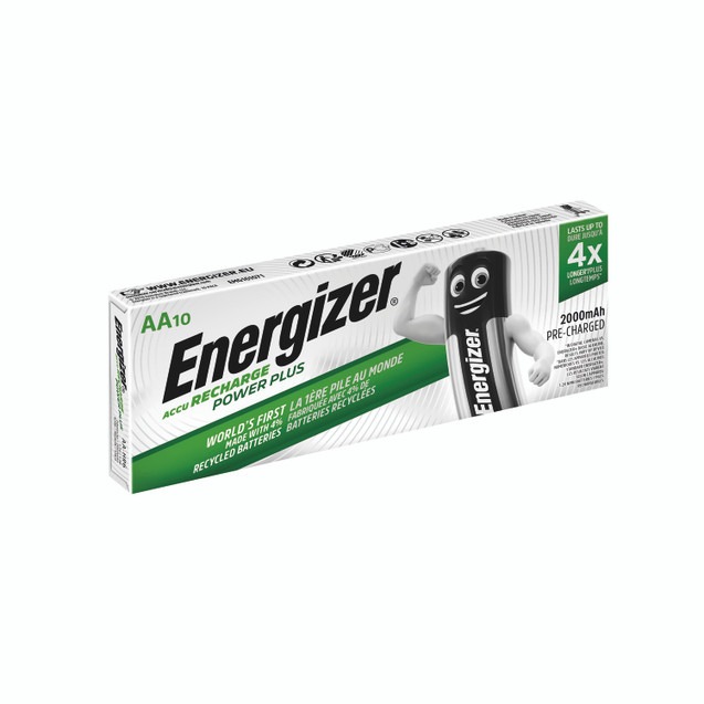 Energizer Recharge Batteries Aa PK10
