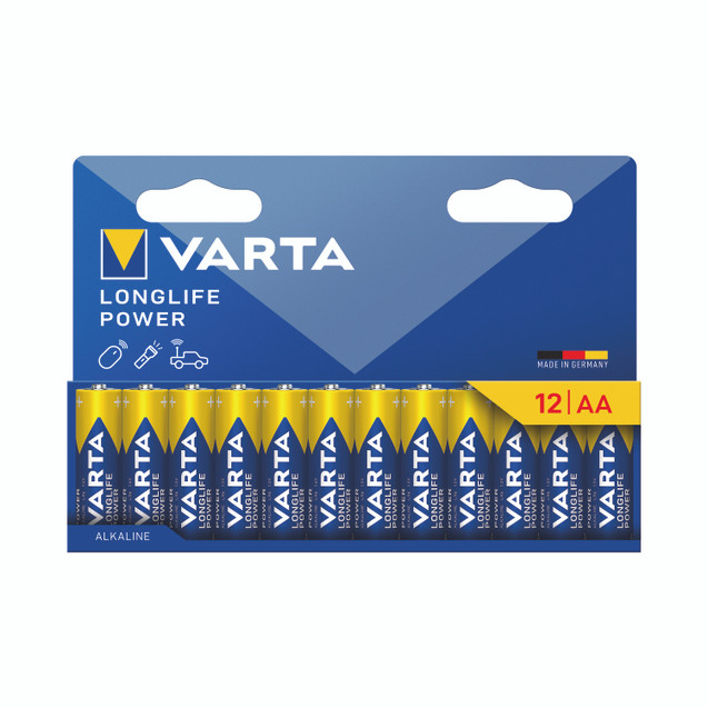 Varta Longlife Power Aa Battery PK12