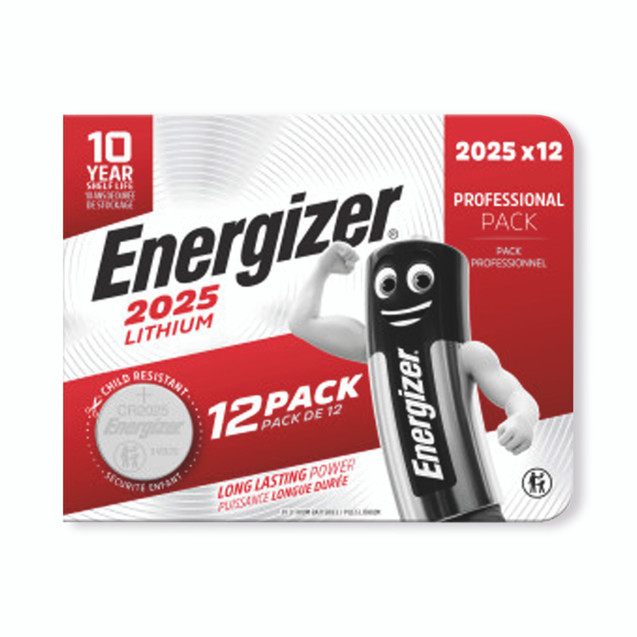 Energizer Lih CR2025 Battery PK12