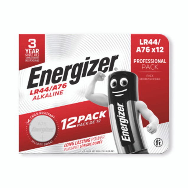 Energizer Alkaline LR44 Battery PK12