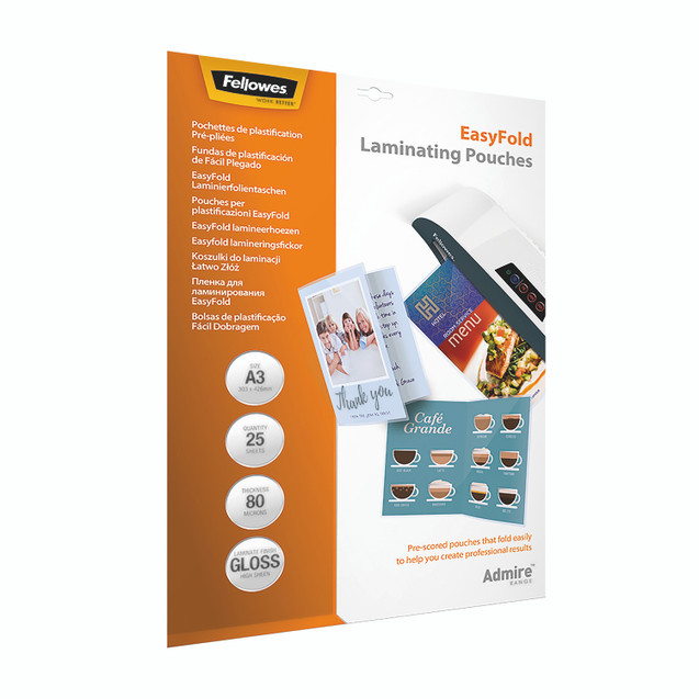 Fellowes Easyfold Lam Pouch A3 PK25
