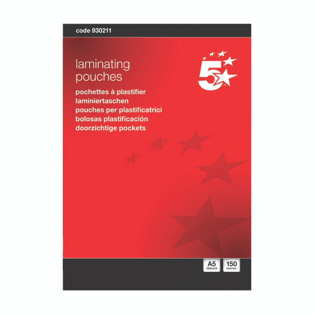 Lamg Pouches 150MI Gloss A5 PK100